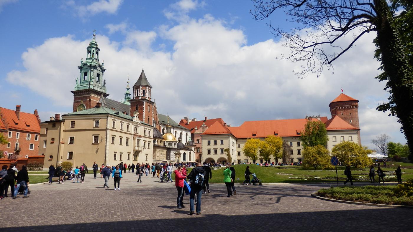 Wawel s katedrálou v Krakove